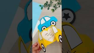 DIY car card for dad | simple father’s day car card idea