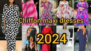 New chiffon gown styles|Cute chiffon styles for ladies|#silky #chiffon #dress designs|maxi dresses