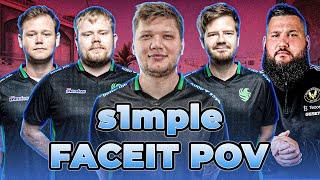 s1mple (24-16) with dupreeh, Snappi, Magisk, zonic (Dust2) | FACEIT Ranked #CS2 #POV