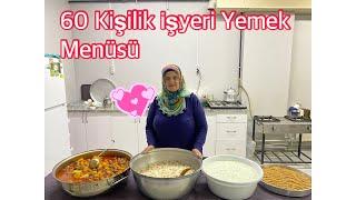 Annemden 4 Çeşit 60 Kişilik İşyeri Yemek Menüsü