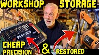 NEW PARKSIDE TOOLS - WORKSHOP STORAGE TIDY - TOOL RESTORATION ️