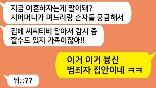 (톡톡드라마) 집에 씨씨티비 달아 며느리와 손자들을 감시한 시어머니!! 이거이거 범죄 집안이네 ㅋㅋ/카톡썰,시댁사연,고부갈등