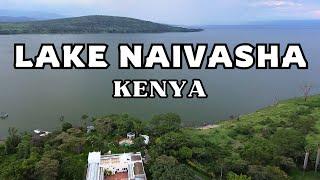 LAKE NAIVASHA in KENYA Drone Views, Fresh Water Lake with No Outlet! Weird!