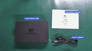 Bitcoin Lucky Miner LV08 WiFi 4.5TH/S hash rate solo miner usage tutorial