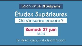 Salon virtuel Studyrama : Etudes Supérieures, où s'inscrire encore ?