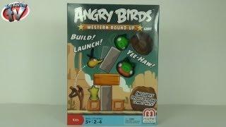 Angry Birds Western Round-Up Game Toy Review Unboxing Mattel Toys