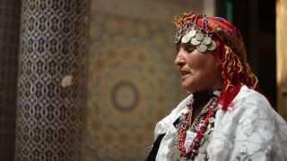 Amazigh (aka Berber) Singer in Telouet Kasbah, Morocco