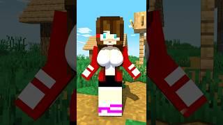 JJ turned FEMALE?  | JJ and Mikey | Minecraft MAIZEN Animation #shorts