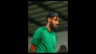 Pierre Emerick Aubameyang with Gabon team