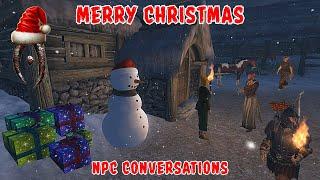 Christmas Day In Oblivion - NPCs Talking In Snow Weather Ambience