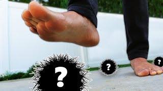 DONT Step on it Challenge!! (HIDDEN PAINFUL MYSTERY ITEMS)