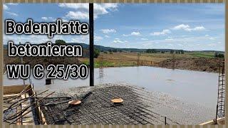 #Bodenplatte betonieren #WU C25/30 #Betonpumpe #Allrounder Achi