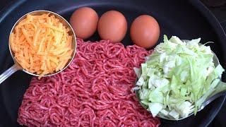 Simple, quick and incredibly delicious recipe with minced meat  ASMR
