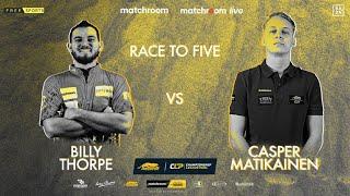 Billy Thorpe vs Casper Matikainen | Group Six | Predator Championship League Pool