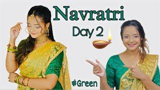 Beautiful hairstyle for Navratri| Day2 Look | The Sumedha