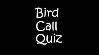 Bird Call Quiz! (Eastern US)