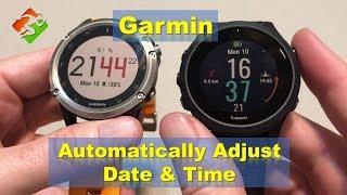 Garmin | Automatically Adjust Date & Time