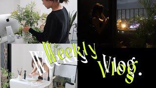 Weekly Vlog | Relaxing Time   จัดดอกไม้, เปลี่ยนสีผม, ปั้นดินญี่ปุ่น | mynjimye