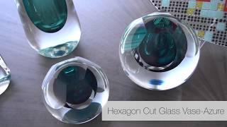 Cut Glass Vases - Azure - Global Views