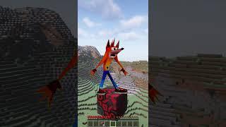 Sprunki Clukr Phase 4 vs Crash Bandicoot in Minecraft