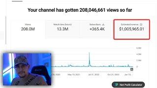 Proof That YouTube Can Change Your Life In 1 Month... $1,005,965.01 on 1 Faceless Channel