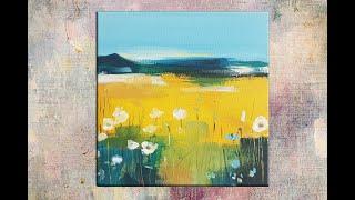 Abstract Painting for Beginners Landscape 012/MariArtHome