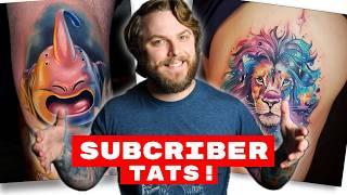 Reacting to AMAZING Subscriber-Submitted Tattoos!