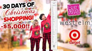 CHRISTMAS SHOPPING FOR A WHOLE MONTH!! (-$5,000) Vlogmas Day 3