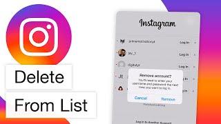 How to Delete Instagram Account From Account List (2022)