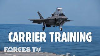 F-35 Dambusters Squadron Joins HMS Queen Elizabeth For The FIRST Time! | Forces TV ️