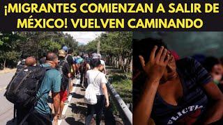 MIGRANTES COMIENZAN A SALIR DE MÉXICO: VUELVEN CAMINANDO A VENEZUELA