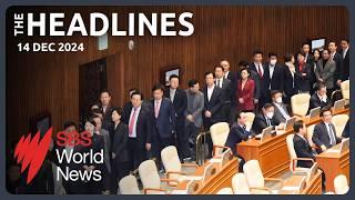 South Korean president impeached | Israel strikes near Damascus as Syrians celebrate fall of Assad