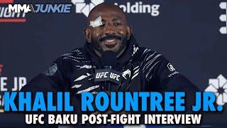 Khalil Rountree Jr. fires back at Magomed Ankalaev criticism: 'Quit talking about me' | UFC Baku
