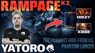 ️YatoroGOD with 2x RAMPAGE in Hardest Lane Ever as (PL) - Best Dota 2 Carry Europe Server !!