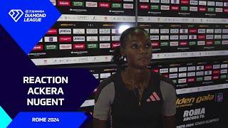 "I'm stepping into the future!" - Jamaica's Ackera Nugent on 100m hurdles win in Rome