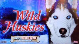 TOO MANY FREE GAMES!  BIG WIN on WILD HUSKIES + MORE CHILLI SLOT MACHINE POKIES BONUSES!