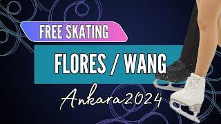 Olivia FLORES / Luke WANG (USA) | Junior Pairs Free Skating | Ankara 2024