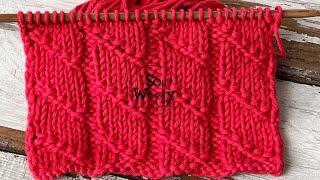 How to Knit Easy Mock Cables (a knit and purl stitch pattern great for beginners) - So Woolly