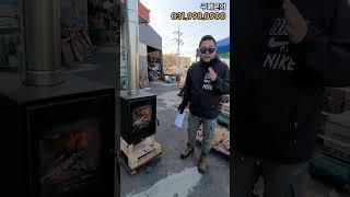 전면에서 불까지? 매직스러운 고성능 화목난로 작지만 강하다! 벽난로 큐브난로