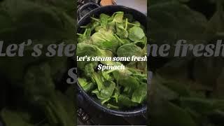 Steamed Spinach #rvliving #food #spinach #rvblogger