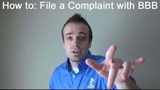 How to File A Complaint With BBB