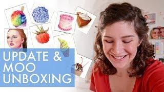 Art Studio Vlog & Moo.com Unboxing