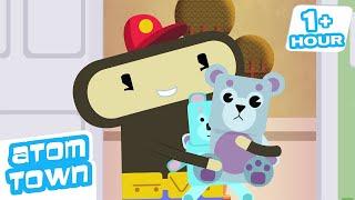 Atomic Teddies | Funny Cartoons for Kids | Atom Town | 9 Story Kids