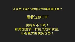 还把钱放在储蓄账户和美国国债里？了解这款ETF，拥有美国国债一样的风险和收益，却有更大的税务优势！