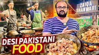 Desi Pakistani Food | Mutton Shinwari & Beef Peshawari |  Zaiqa Shinwari Koyala Krahi RYK FoodStreet