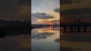 아름다운 서울의 일몰.  the beautiful sunset of Seoul