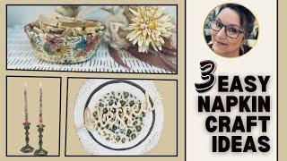 3 Easy Napkin Craft Ideas