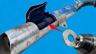 A great idea for your motorcycle exhaust! This will make the exhaust sound crispy