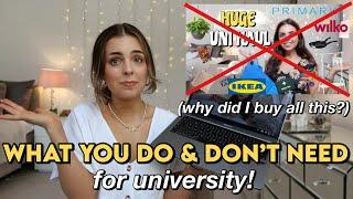 What you DO and DON'T need to Buy for University! | reacting to my (very extra) first year uni haul