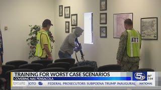 VIDEO: NAS Pensacola participates in active shooter drill